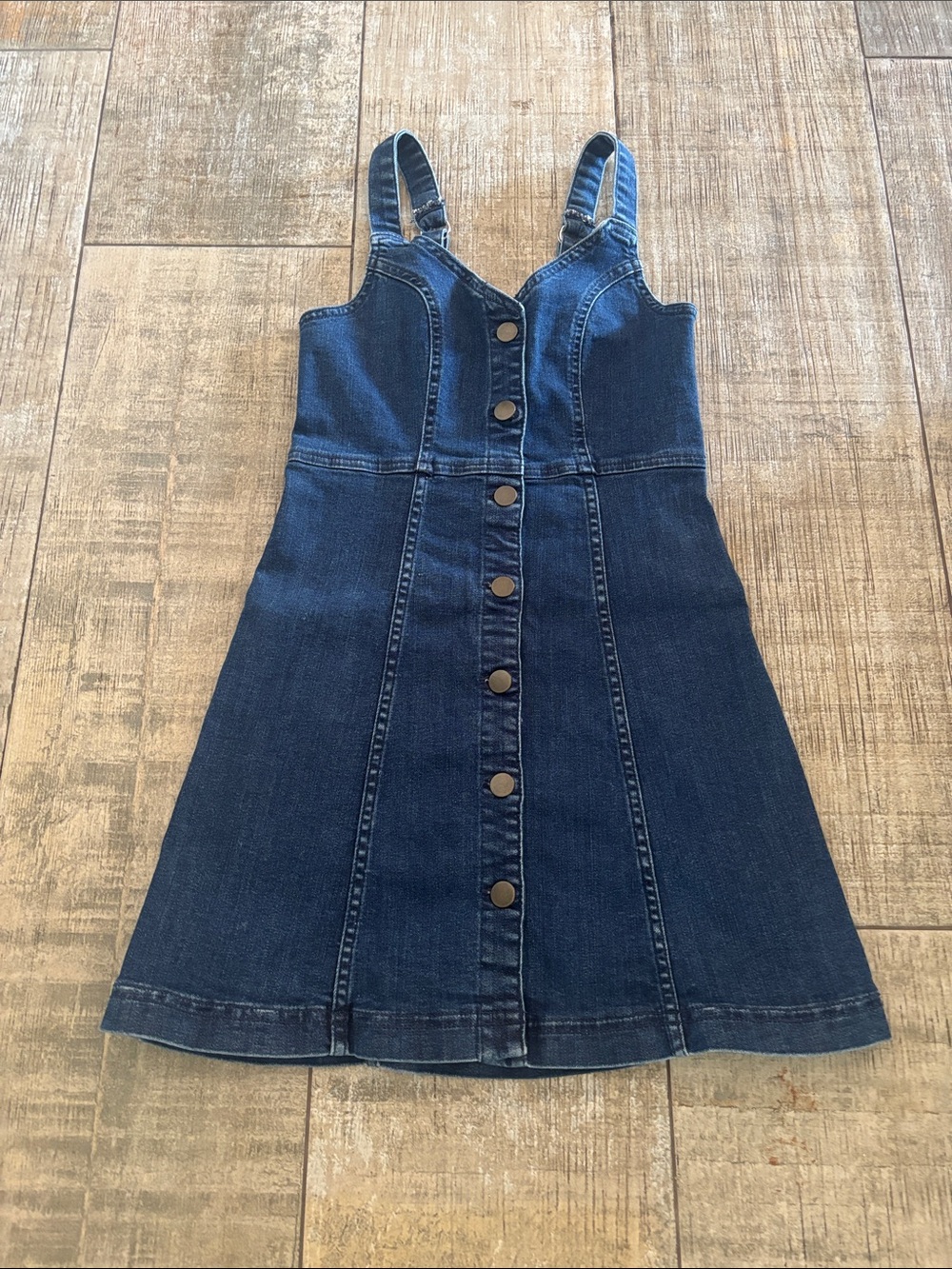 BDG Light Blue Denim mini dress.